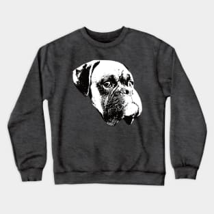 Boxer Dog Face Design - A Boxer Christmas Gift Crewneck Sweatshirt